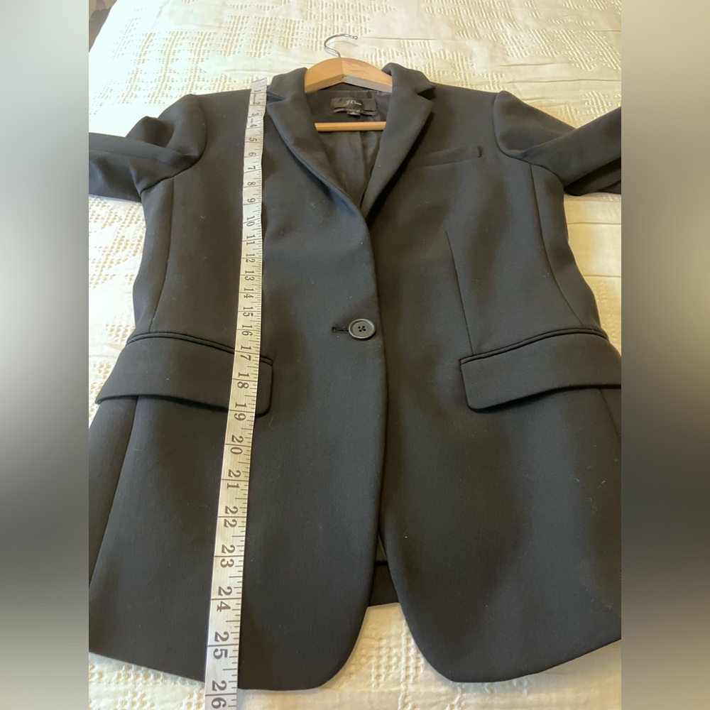 J CREW REGENT Black Four Season Blazer Size 0 - Picture 9 of 12